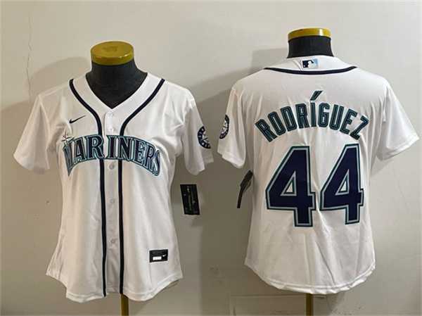 Youth Seattle Mariners #44 Julio Rodriguez White Cool Base Stitched Jersey->mlb youth jerseys->MLB Jersey