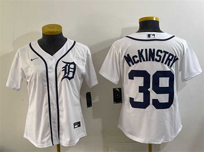 Youth Detroit Tigers #39 Zach McKinstry White Cool Base Stitched Jersey->mlb womens jerseys->MLB Jersey