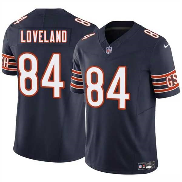 Men & Women & Youth Chicago Bears #84 Colston Loveland Navy 2025 Draft F.U.S.E. Vapor Untouchable Limited Stitched Jersey->cincinnati bengals->NFL Jersey
