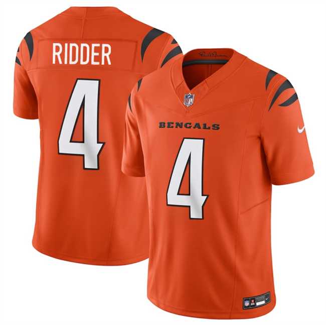 Men & Women & Youth Cincinnati Bengals #4 Desmond Ridder Orange 2025 F.U.S.E. Vapor Untouchable Limited Stitched Jersey->cincinnati bengals->NFL Jersey