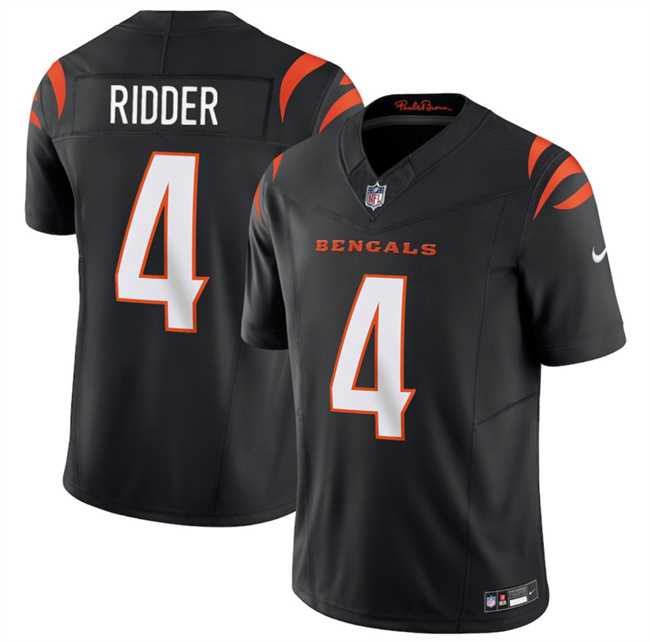 Men & Women & Youth Cincinnati Bengals #4 Desmond Ridder Black 2025 F.U.S.E. Vapor Untouchable Limited Stitched Jersey->cincinnati bengals->NFL Jersey