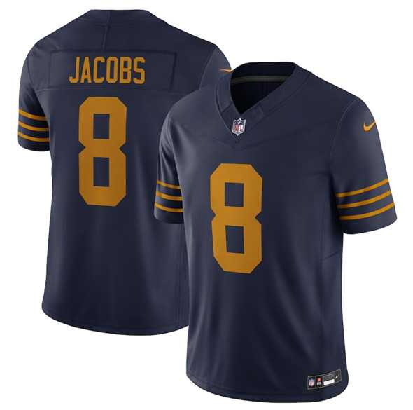 Men & Women & Youth Green Bay Packers #8 Josh Jacobs Navy The 1923 Classic Vapor F.U.S.E. Limited Stitched Jersey->detroit lions->NFL Jersey