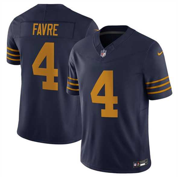 Men & Women & Youth Green Bay Packers #4 Brett Favre Navy The 1923 Classic Vapor F.U.S.E. Limited Stitched Jersey->detroit lions->NFL Jersey