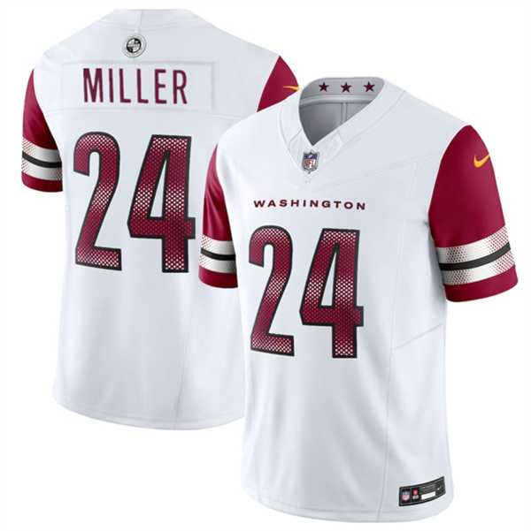 Men & Women & Youth Washington Commanders #24 Von Miller White 2025 F.U.S.E. Vapor Limited Stitched Jersey->washington commanders->NFL Jersey
