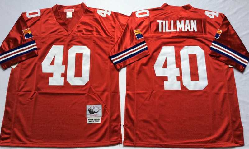Men%27s Arizona Cardinals #40 Pat Tillman Red Throwback Stitched Football Jersey->washington commanders->NFL Jersey