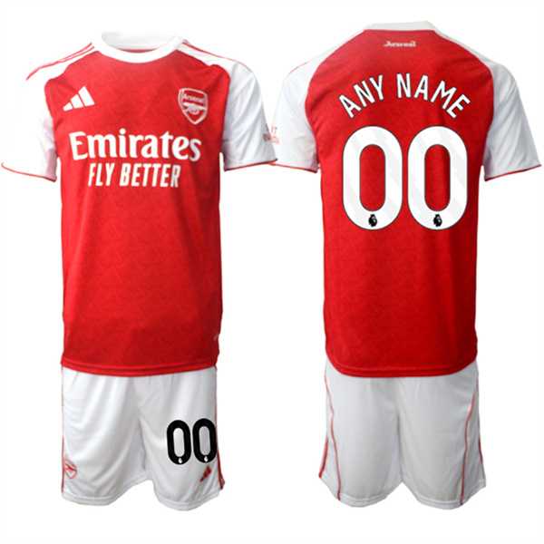 Mens Arsenal F.C Active Player Custom 2026 Red Home Soccer Jersey Suit->->Custom Jersey