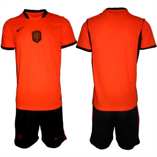 Mens Netherlands Custom Orange 2026 Stadium Home Soccer Jersey Suit->->Custom Jersey