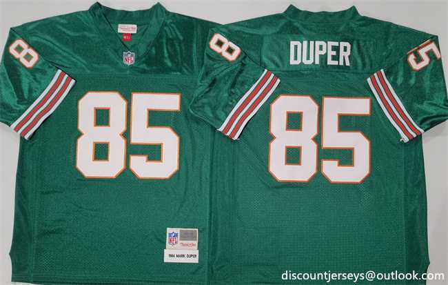 Mens Miami Dolphins #85 Mark Duper Aqua Throwback Stitched Football Jersey->miami dolphins->NFL Jersey