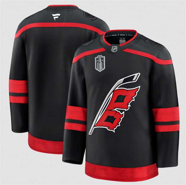 Men%27s Carolina Hurricanes Blank Black 2026 Stanley Cup Final Home Premium Hockey Stitched Jersey->carolina hurricanes->NHL Jersey