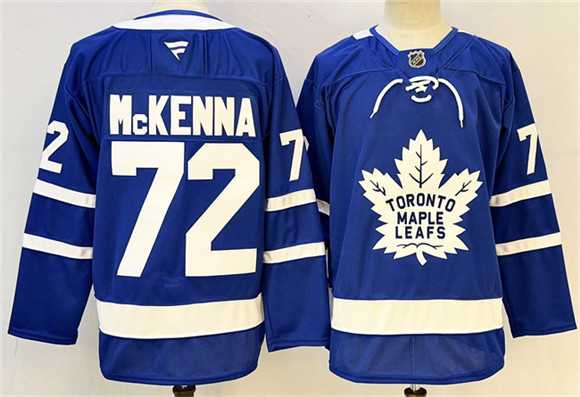 Mens Toronto Maple Leafs #72 Gavin McKenna Blue 2024-25 Stitched Hockey Jersey->toronto maple leafs->NHL Jersey