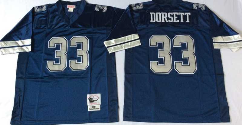 Mens Dallas Cowboys #33 Tony Dorsett Navy Throwback Stitched Football Jersey->dallas cowboys->NFL Jersey