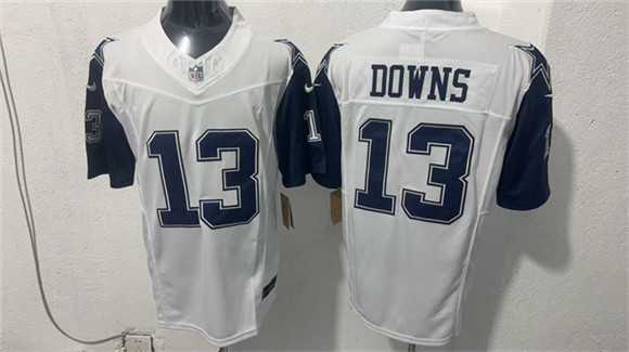Men%27s Dallas Cowboys #13 Caleb Downs White 2026 F.U.S.E Vapor Untouchable Limited Stitched Jersey->dallas cowboys->NFL Jersey