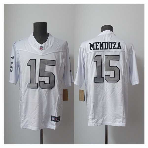 Men%27s Las Vegas Raiders #15 Fernando Mendoza White 2026 F.US.E. Draft Color Rush Vapor Untouchable Limited Stitched Jersey->kansas city chiefs->NFL Jersey