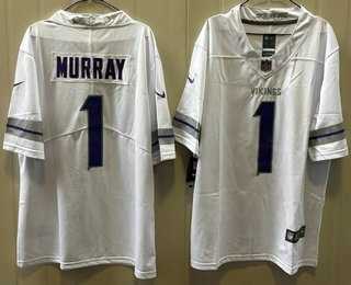Mens Minnesota Vikings #1 Kyler Murray Limited White Alternate Vapor Jersey->minnesota vikings->NFL Jersey