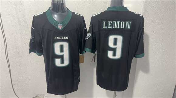 Mens Philadelphia Eagles #9 Makai Lemon Black 2026 F.U.S.E. Draft Vapor Untouchable Limited Stitched Jersey->philadelphia eagles->NFL Jersey
