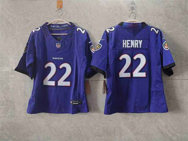 Women%27s Baltimore Ravens #22 Derrick Henry Black F.U.S.E. Vapor Jersey(Run Small)->arizona cardinals->NFL Jersey