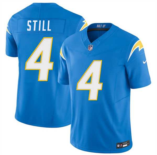 Mens Los Angeles Chargers #4 Tarheeb Still Blue 2026 F.U.S.E. Vapor Limited Stitched Jersey->los angeles chargers->NFL Jersey