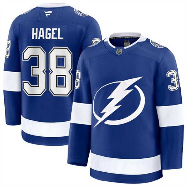 Mens Tampa Bay Lightning #38 Brandon Hagel Blue Home Stitched Hockey Jersey Dzhi Mens Tampa Bay Lightning #38 Brandon Hagel Blue Home Stitched Hockey Jersey Dzhi