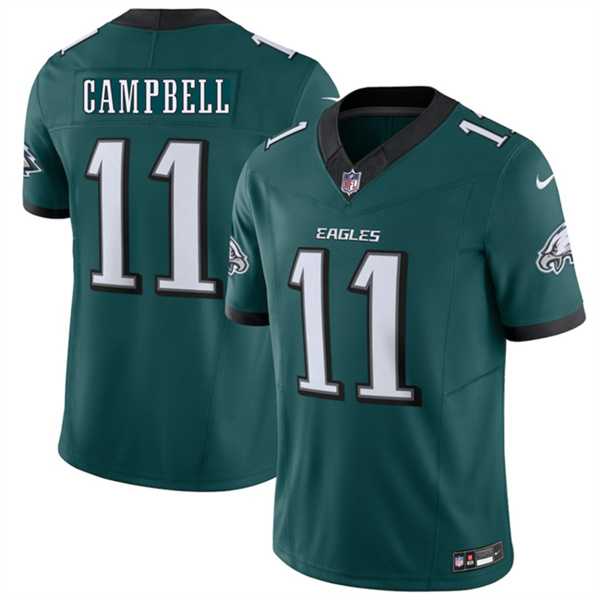 Mens Philadelphia Eagles #11 Jihaad Campbell Green 2026 F.U.S.E. Vapor Untouchable Limited Stitched Jersey