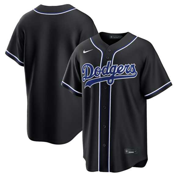 Mens Los Angeles Dodgers Blank 2026 Black Out Stitched Jersey Dzhi->los angeles dodgers->MLB Jersey