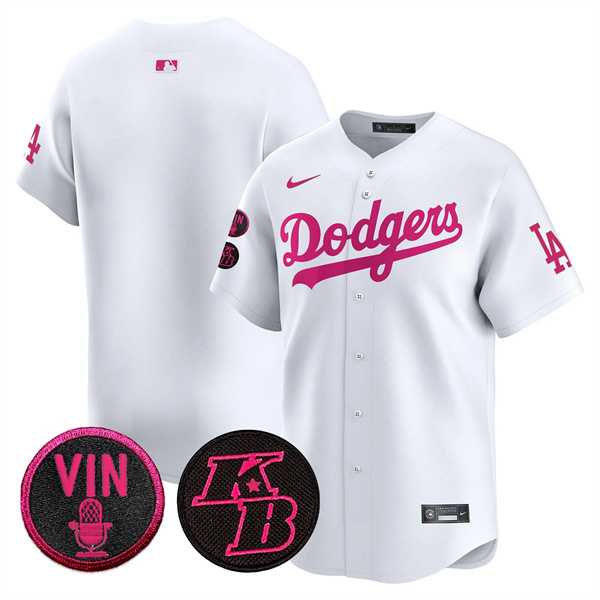 Mens Los Angeles Dodgers Blank White 2026 Mothers Day Vapor Premier Limited Stitched Jersey Dzhi->los angeles dodgers->MLB Jersey