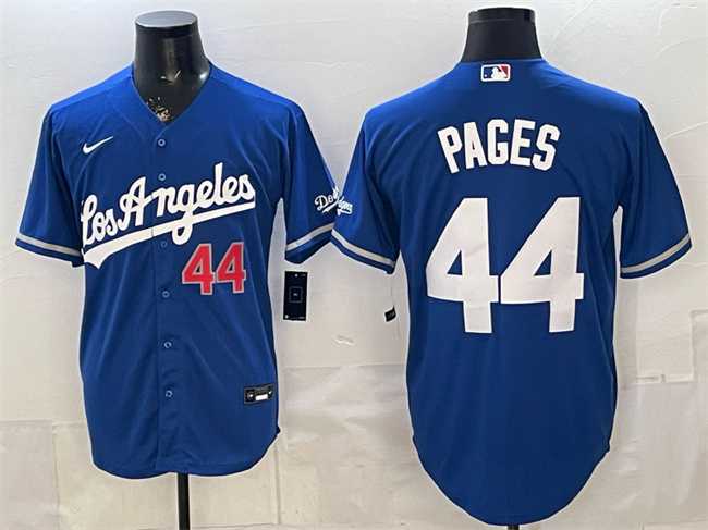 Mens Los Angeles Dodgers #44 Andy Pages Royal Alternate Stadium Stitched Jersey->los angeles dodgers->MLB Jersey