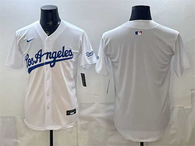 Mens Los Angeles Dodgers Blank White Alternate Stadium Stitched Jersey->los angeles dodgers->MLB Jersey