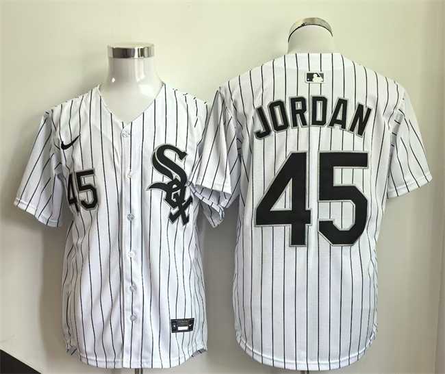Men%27s Chicago White Sox #45 Michael Jordan White Limited Stitched Jersey->cincinnati reds->MLB Jersey