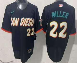 Mens San Diego Padres #22 Mason Miller Black 2026 City Connect Stadium Jersey->san diego padres->MLB Jersey