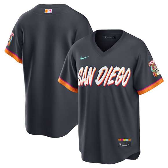 Mens San Diego Padres Blank Obsidian 2026 City Connect Stadium Limited Stitched Jersey->san diego padres->MLB Jersey
