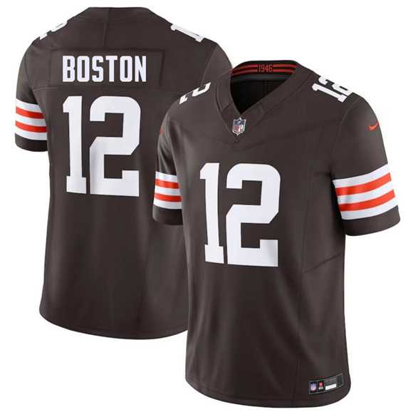 Mens Cleveland Browns #12 Denzel Boston Brown 2026 Draft F.U.S.E. Vapor Limited Stitched Jersey->cleveland browns->NFL Jersey