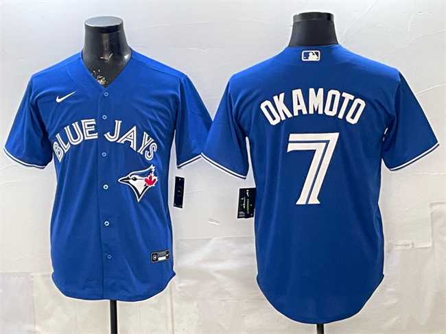 Mens Toronto Blue Jays #7 Kazuma Okamoto Royal 2026 Cool Base Stitched Jersey->toronto blue jays->MLB Jersey