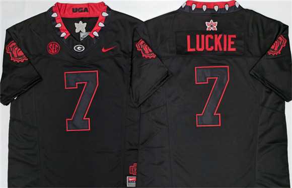 Mens Georgia Bulldogs #7 Lawson Luckie White 2026 F.U.S.E. Stitched Jersey Mens Georgia Bulldogs #7 Lawson Luckie White 2026 F.U.S.E. Stitched Jersey