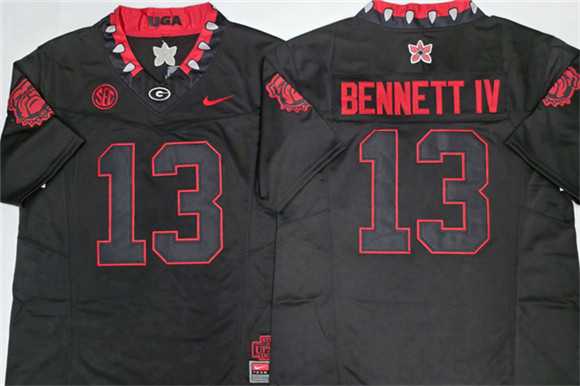 Mens Georgia Bulldogs #13 Stetson Bennett IV White 2026 F.U.S.E. Stitched Jersey Mens Georgia Bulldogs #13 Stetson Bennett IV White 2026 F.U.S.E. Stitched Jersey