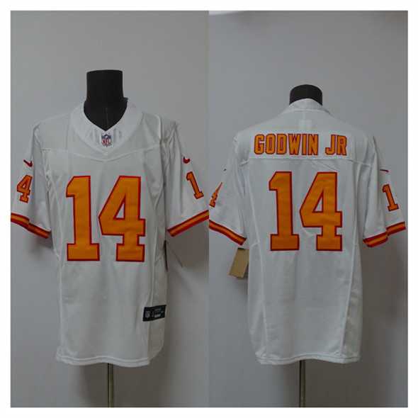 Men%27s Tampa Bay Buccaneers #14 Chris Godwin Jr. White 2025 F.U.S.E. Vapor Limited Stitched Jersey->pittsburgh steelers->NFL Jersey