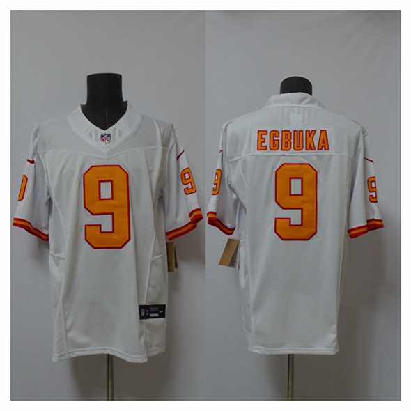 Men%27s Tampa Bay Buccaneers #9 Emeka Egbuka White 2025 F.U.S.E. Vapor Limited Stitched Jersey->tampa bay buccaneers->NFL Jersey
