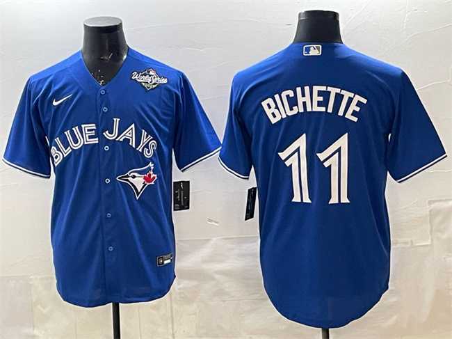 Mens Toronto Blue Jays #11 Bo Bichette Royal 2025 World Series Cool Base Stitched Jersey->toronto blue jays->MLB Jersey