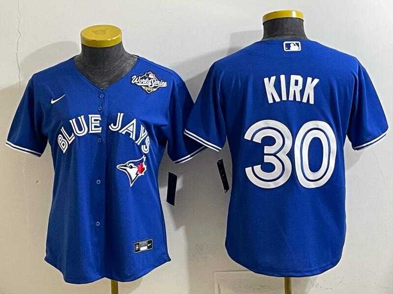 Mens Toronto Blue Jays #30 Alejandro Kirk Royal 2025 World Series Cool Base Stitched Jersey->toronto blue jays->MLB Jersey