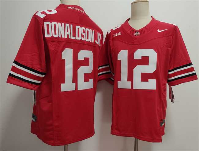 Mens Ohio State Buckeyes #12 CJ Donaldson Red 2025 F.U.S.E. Limited Stitched Jersey->ohio state buckeyes->NCAA Jersey