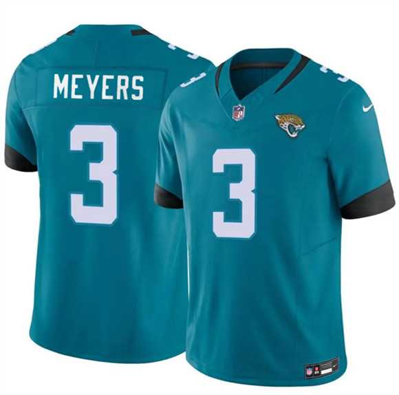 Mens Jacksonville Jaguars #3 Jokobi Meyers Teal 2025 F.U.S.E. Vapor Untouchable Limited Stitched Jersey Dzhi->jacksonville jaguars->NFL Jersey