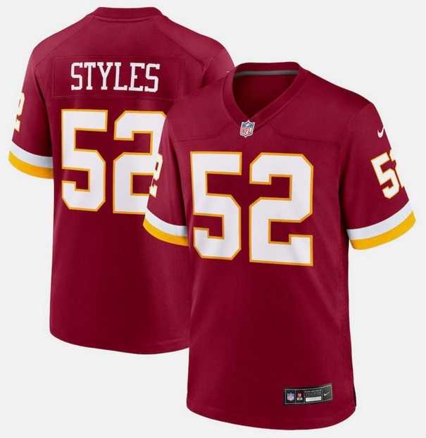 Mens Washington Commanders #52 Sonny Styles Burgundy Vapor Limited Stitched Jersey Mens Washington Commanders #52 Sonny Styles Burgundy Vapor Limited Stitched Jersey