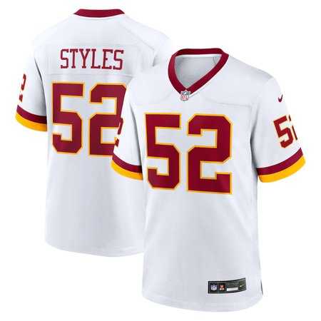 Mens Washington Commanders #52 Sonny Styles White Vapor Limited Stitched Jersey Mens Washington Commanders #52 Sonny Styles White Vapor Limited Stitched Jersey