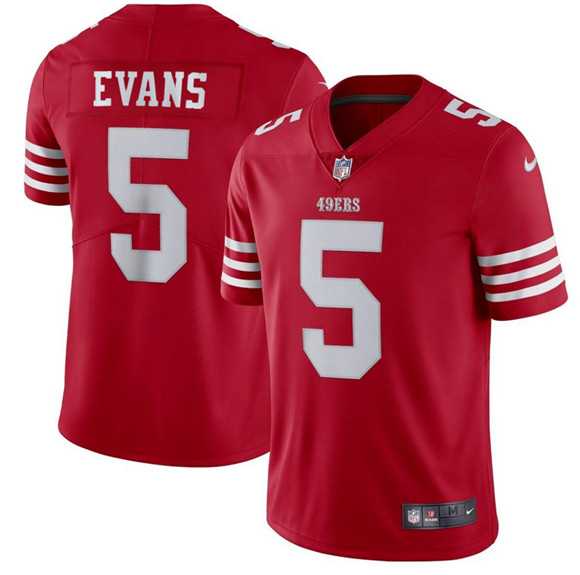 Men & Women & Youth San Francisco 49ers #5 Mike Evans Red 2026 Vapor Untouchable Limited Stitched Jersey->san francisco 49ers->NFL Jersey