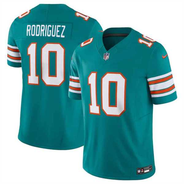 Mens Miami Dolphins #10 Jacob Rodriguez Aqua 2026 Draft F.U.S.E. Vapor Limited Stitched Jersey Dzhi->miami dolphins->NFL Jersey