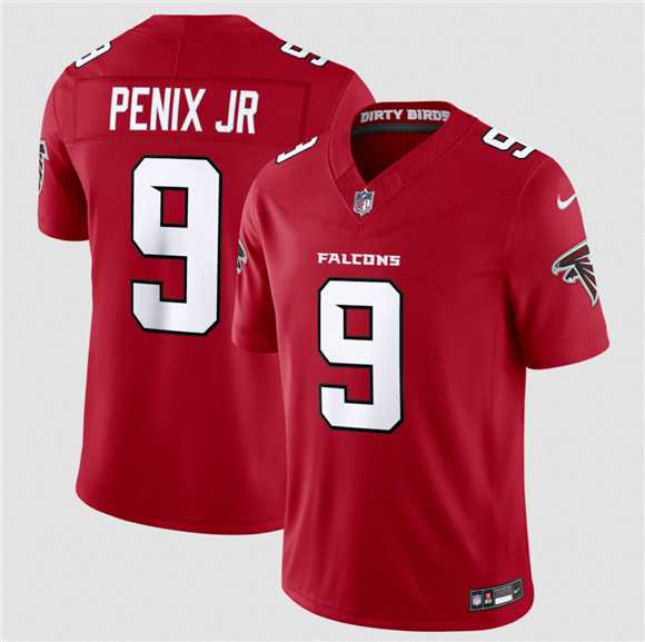 Mens Atlanta Falcons #9 Michael Penix Jr. Red 2026 New F.U.S.E. Vapor Untouchable Limited Stitched Jersey Dzhi->atlanta falcons->NFL Jersey
