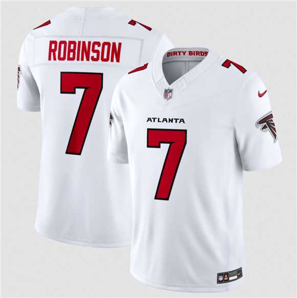 Mens Atlanta Falcons #7 Bijan Robinson White 2026 New F.U.S.E. Vapor Untouchable Limited Stitched Jersey Dzhi->atlanta falcons->NFL Jersey