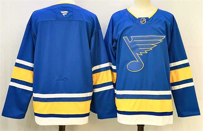 Mens St. Louis Blues Blank Blue 2025 Stitched Hockey Jersey->st.louis blues->NHL Jersey