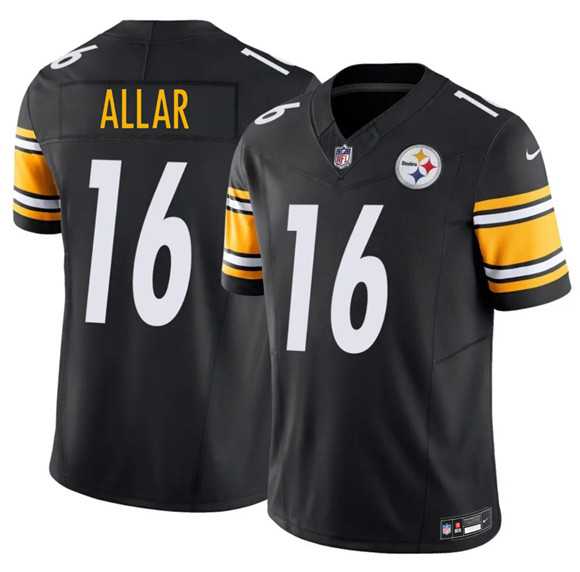 Men%27s Pittsburgh Steelers #16 Drew Allar Black 2026 Draft F.U.S.E. Vapor Limited Stitched Jersey Dzhi->seattle seahawks->NFL Jersey