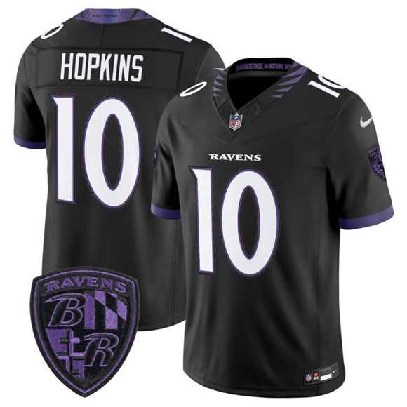 Mens Baltimore Ravens #10 DeAndre Hopkins Black 2026 F.U.S.E. Alternate Vapor Limited Stitched Jersey Dzhi->baltimore ravens->NFL Jersey