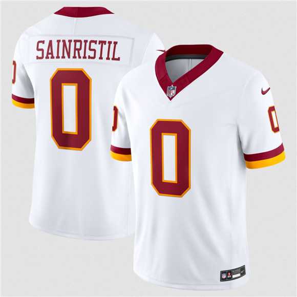 Mens Washington Commanders #0 Mike Sainristil White 2026 F.U.S.E. Vapor Limited Stitched Jersey Dzhi->washington commanders->NFL Jersey